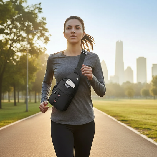 Men's Waterproof Large Capacity Fanny Pack, Adjustable Strap For Outdoor Activities, Travel Running, Hiking, And Cycling