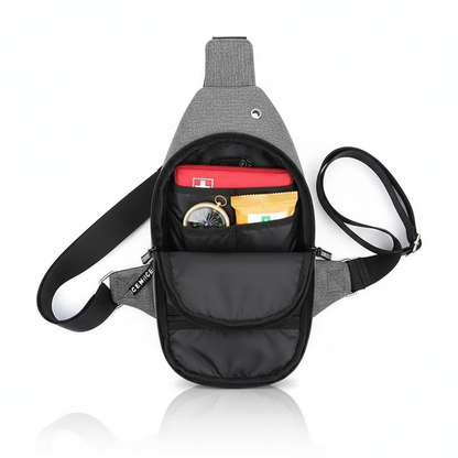 Men's Waterproof Large Capacity Fanny Pack, Adjustable Strap For Outdoor Activities, Travel Running, Hiking, And Cycling